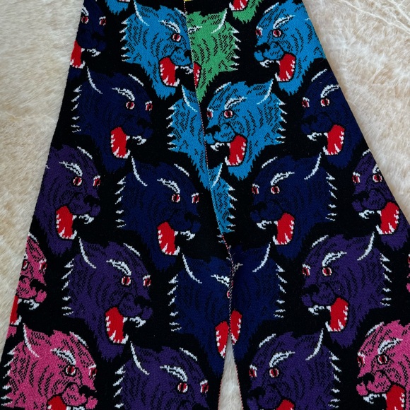 Gucci multi faces/panther tiger scarf - Picture 1 of 6